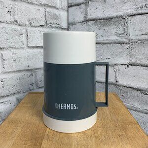 Thermos Vintage Food Vacuum Flask Hot Cold Model 711 710 Gray Cup Work Travel